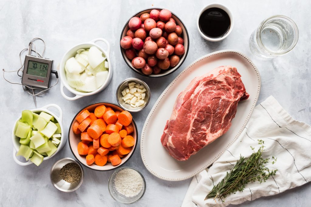 ingrédients sauté de porc curry